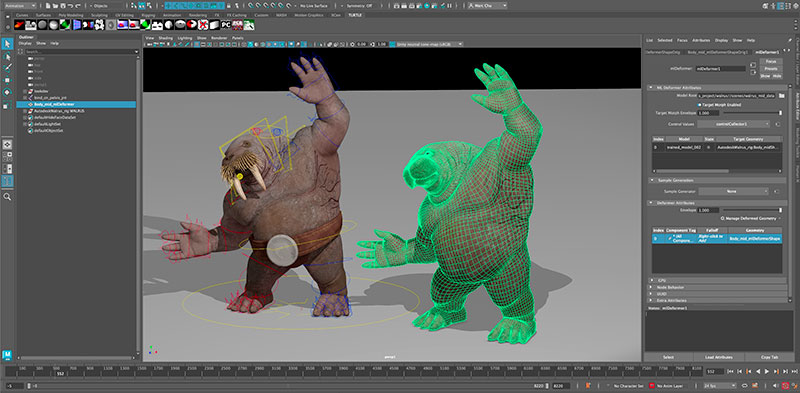 Autodesk maya ml deformer