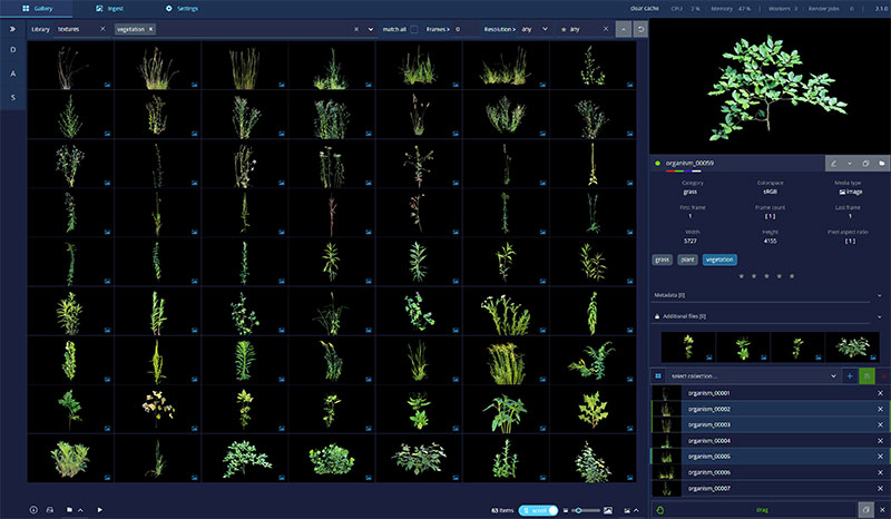 das element 2.1 library vegetation