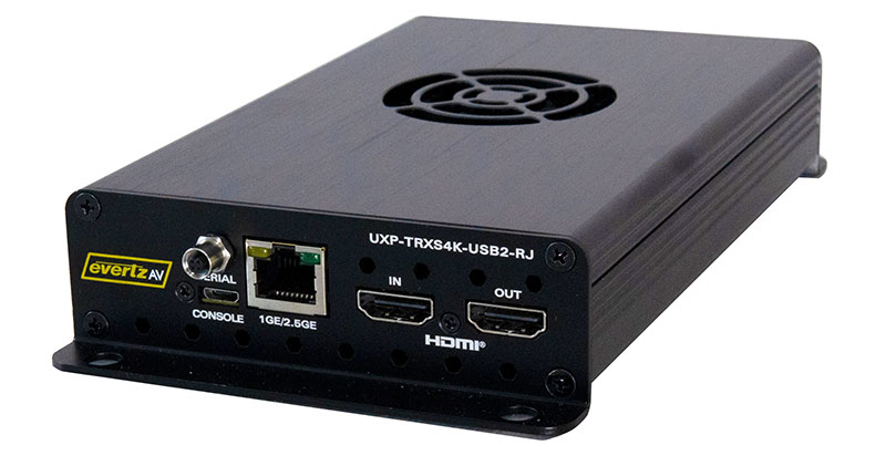 EvertzAV uxp trxs4k usb2 rj angle