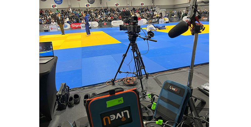 LiveU orange 5g Belgian judo