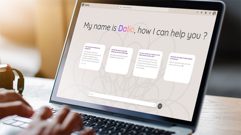 Dalet Dalia On Laptop