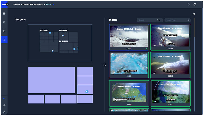 Cobalt Multiviewer router staged