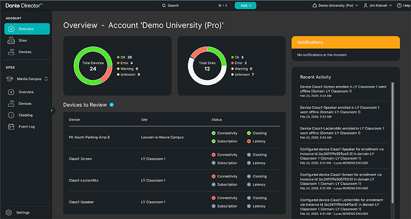Audinate dante director professional