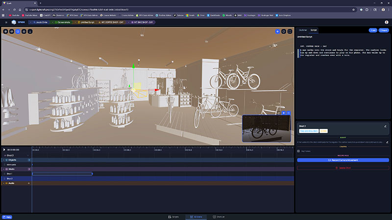 Lightcraft spark story Bike room Jacob Zirkle