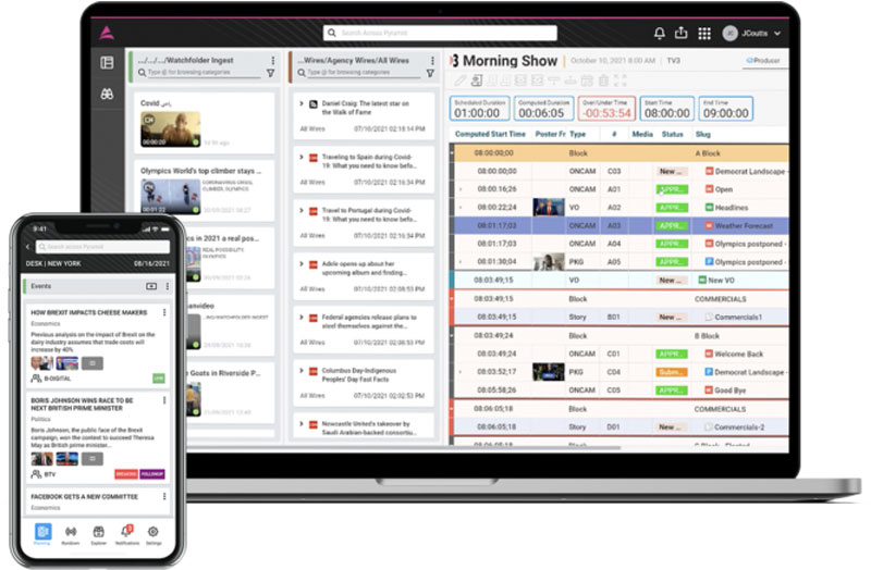 Dalet Pyramid Desktop and App