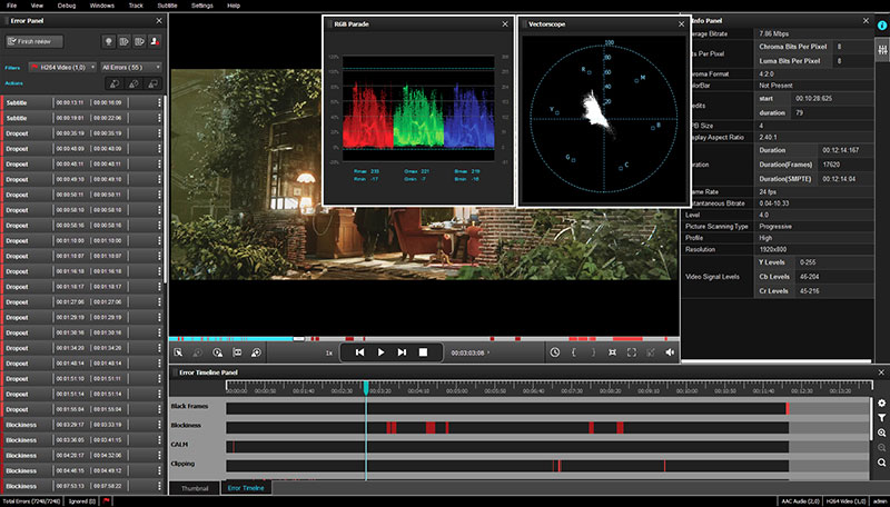 Interra ORION Records Streams for Integrated Analysis in BATON Media Player Interra Baton Media player