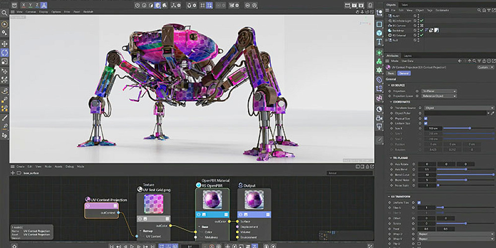 Maxon Redshift UV UI